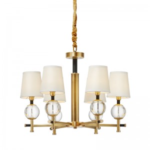 Decorațiune minimalistă modernă Studiu dormitor Candelabru din pânză de cristal Km2120