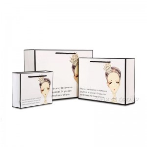 Logo personalizat imprimat cu mânere en-gros sac de hârtie