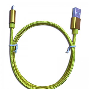 Cablu de date cu nylon de culoare pură tip C