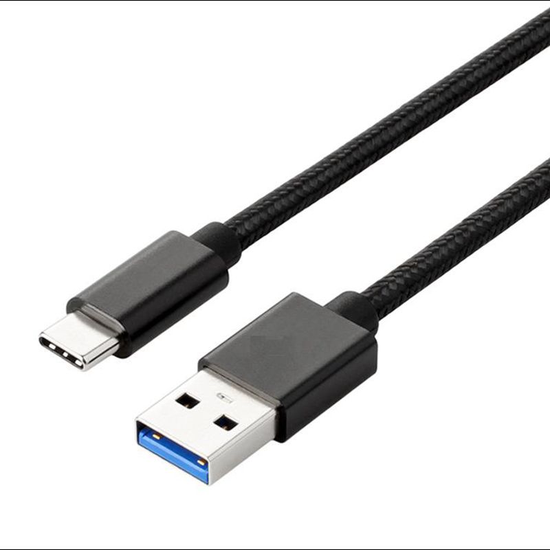 draubleType-C până la USB Cablul de date încărcat din nailon