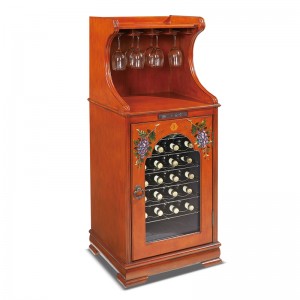 Racior de vin din lemn masiv în stil antic unic la crama la modă 5-22 ℃