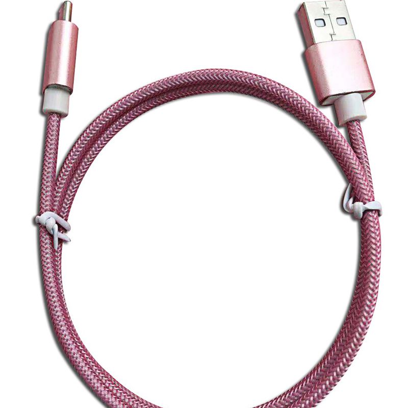 Cablul de tip C-USB cu panglică de nylon