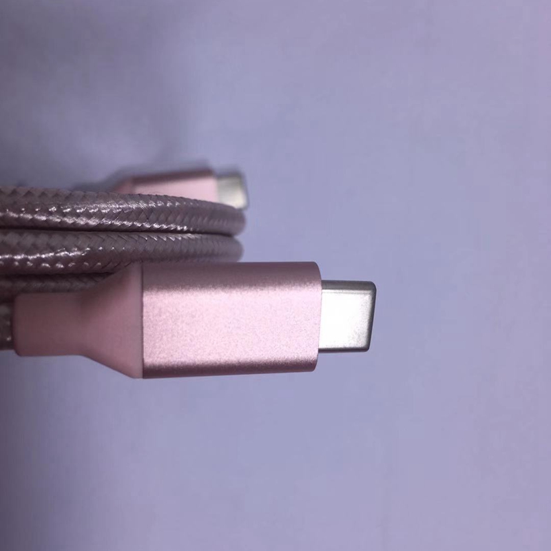 Cablu de date brodat nylon tip C pentru tip C