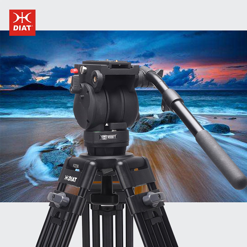 DIAT A223MKS30 Trepied hidraulic cu trei dimensiuni Trepied cu cameră stabilă stabilă Stand video pentru înregistrare video
