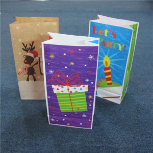 Fără hârtie Genti de hârtie pentru produse de ambalare pentru petreceri Bucătărie Bomboane Kraft sac de hârtie