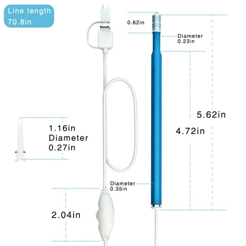 Endoscop de curățare a urechilor 3 in1