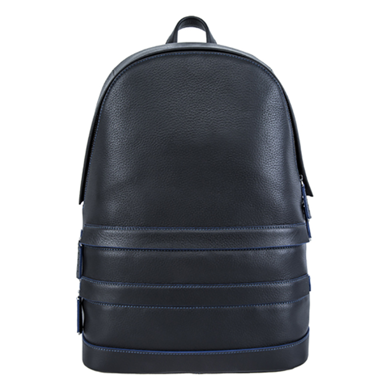 17SA-6739F Low MOQ linie de cusături de calitate superioară, decorată, din piele pentru bărbați, din sac din piele pentru laptop