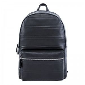 18SA-6839F 15 ani Rucsac din piele pentru laptop pentru bărbați, zilnic, negru pentru bărbați