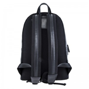 18SA-6839F 15 ani Rucsac din piele pentru laptop pentru bărbați, zilnic, negru pentru bărbați
