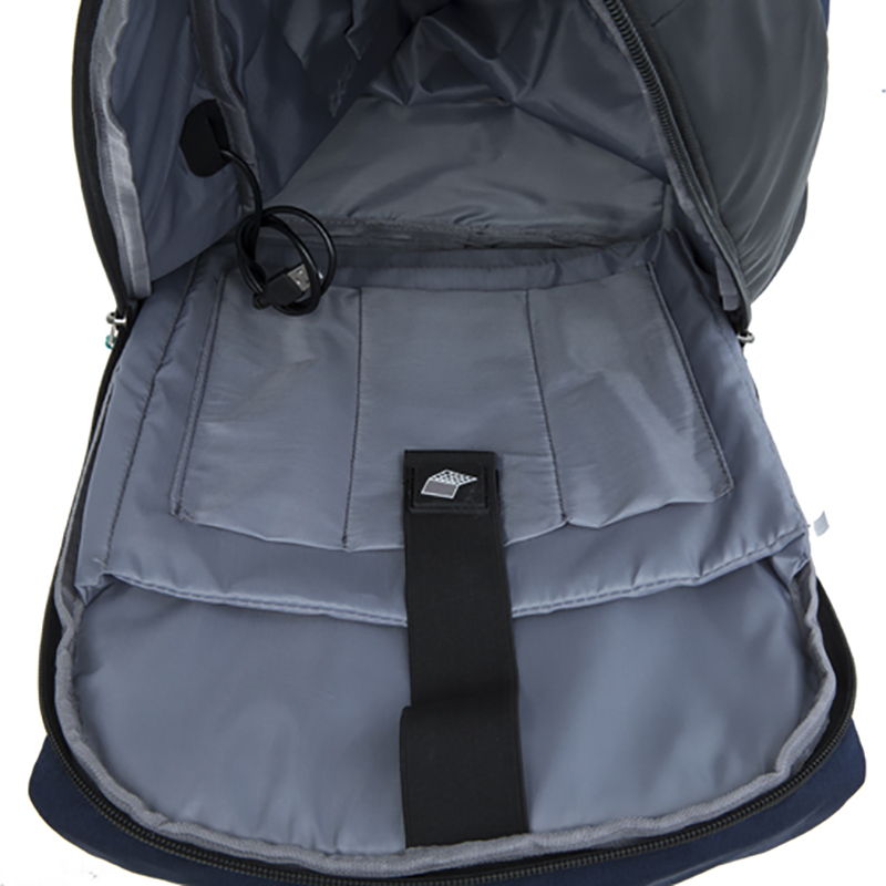 18SA-7127M SGS a trecut culori personalizate albastru navy încărcător USB de înaltă calitate OEM rucsac ODM pentru laptop