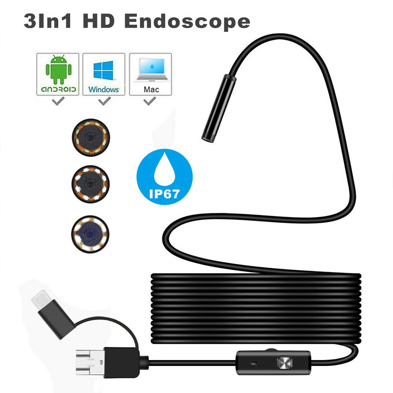 3 in1 Mini aparat foto endoscop 5.5MM