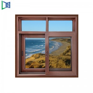 Înveliș de pulbere Încuietor de siguranță pentru birou Șampanie Culoare verticală Sticlă Ferestre glisante din aluminiu Din China