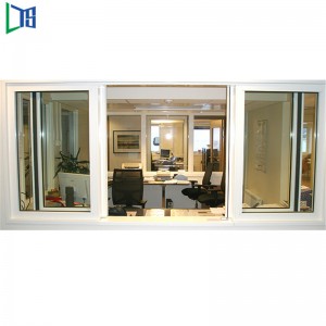 Furnizor chinezesc Fereastră uriașă din aluminiu cu geam cu preț de plasă la țânțar