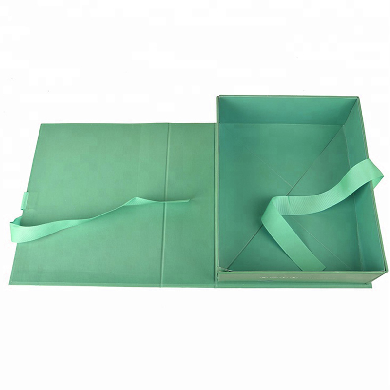 Cutie de cadou de mătase magnetică de culoare albă neagră pliantă personalizată cu arc pentru colier cercei cravată bijuterii cosmetice