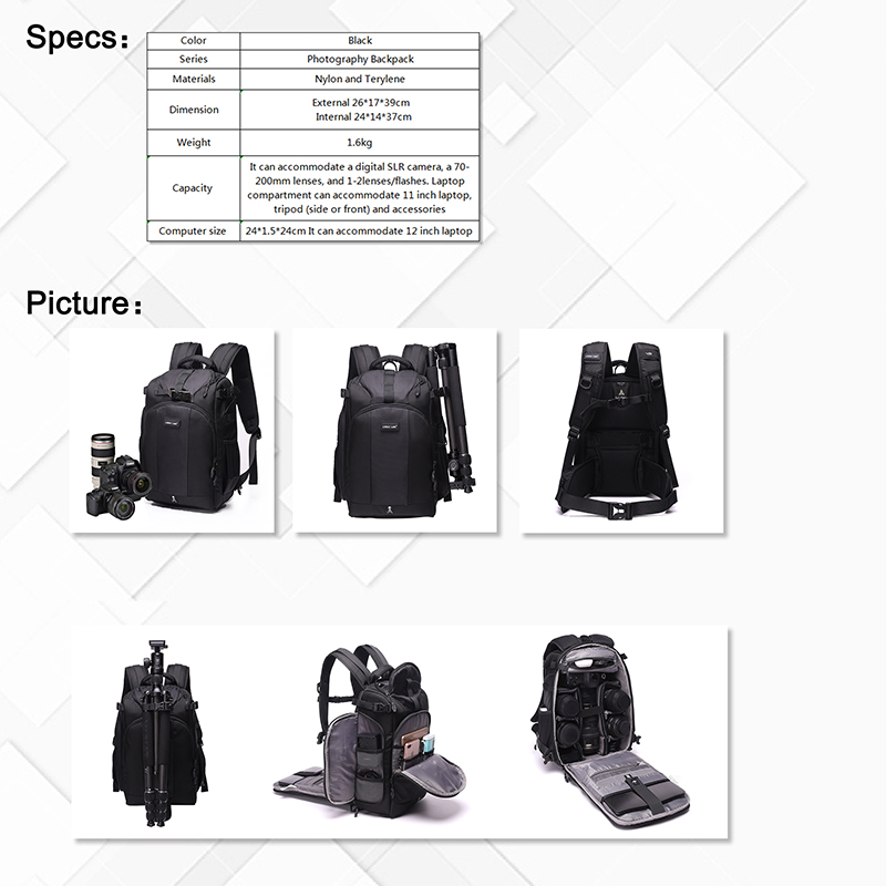 TH350 NOU moda moda nylon negru rucsac călătorie călătorie călătorie rucsac laptop computer rucsac