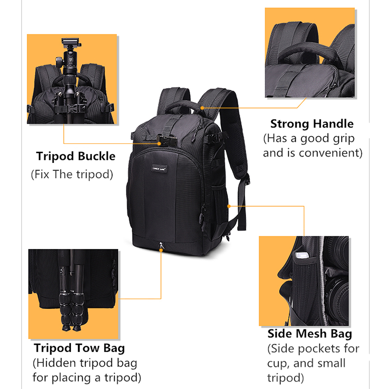TH350 NOU moda moda nylon negru rucsac călătorie călătorie călătorie rucsac laptop computer rucsac