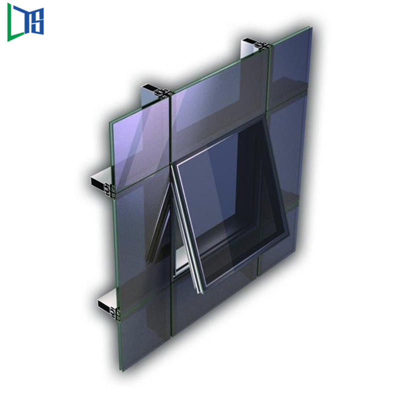 Inginerie Materiale de construcții comerciale exterioare Profiluri de aluminiu Perete de sticlă perdea