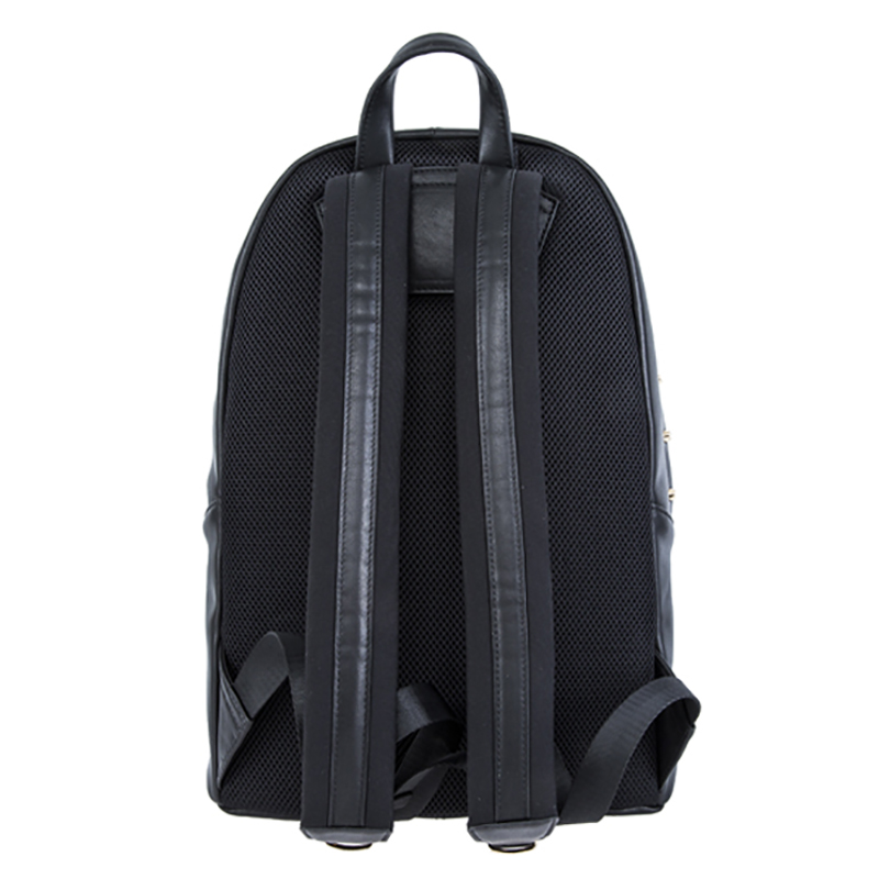 18SA-6841F buzunar decorat cu buzunar cu fermoar frontal, de calitate superioară, negru, de calitate simplă, pentru bărbați cu buzunar pentru laptop