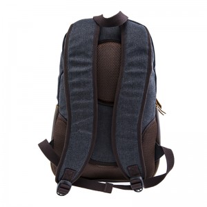 17SC-6457D SGS Trecuta din piele de cal nebun vintage rucsac pânză neagră cu rucsac cu ridicata