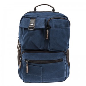 17SC-6570M Multi culori 15 ani fabrică ecologică durabilă casual pentru bărbați rucsac din pânză din bumbac simplu