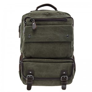 17SC-6571M Bine ați venit OEM 15 ani fabrică ecologică durabilă 15,6-17.3 inch Capacitate mare pentru bărbați rucsac personalizat panza vintage