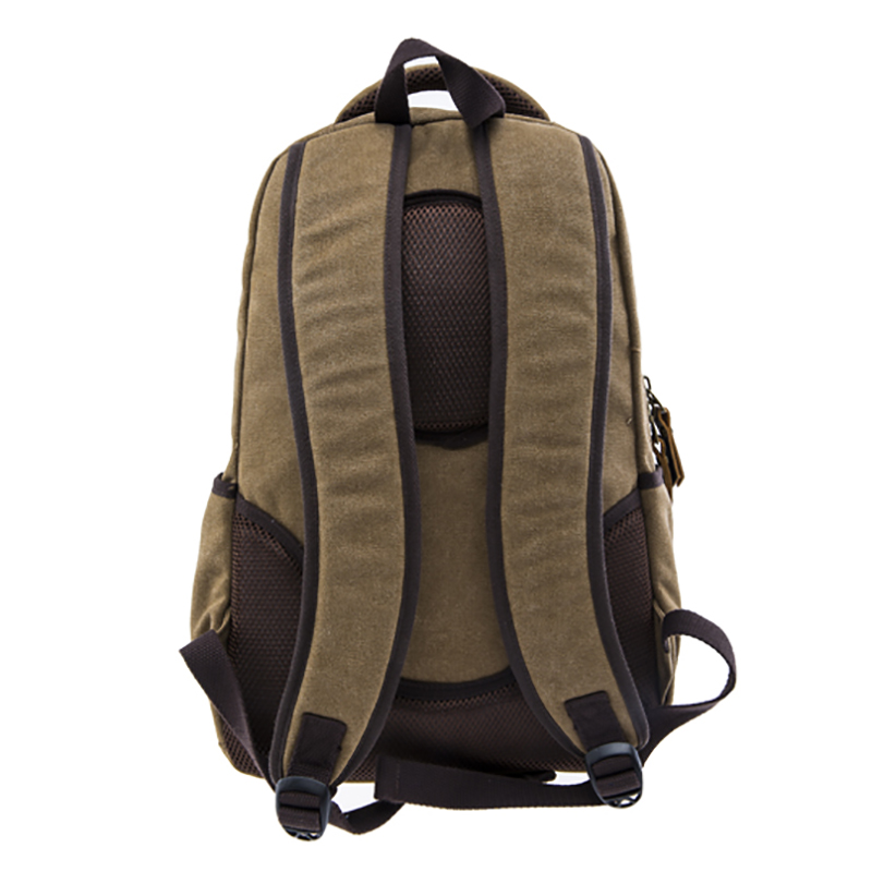 17SC-6458D Bun venit OEM ecologic, de durată, de mare capacitate, pentru bărbați, spălat personalizat sac de pânză panza și rucsac din piele