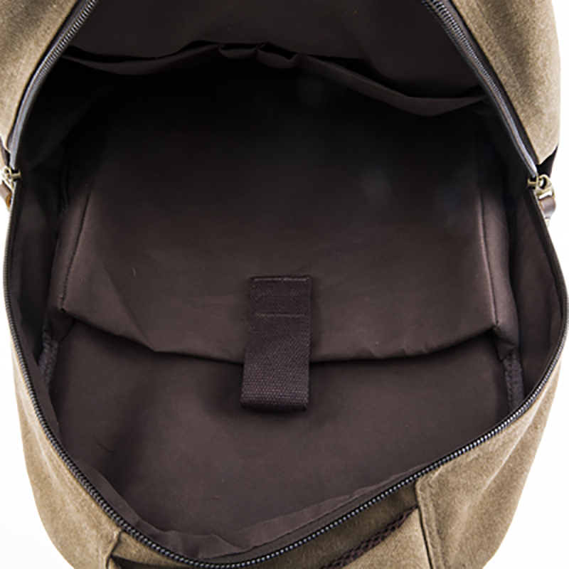 17SC-6458D Bun venit OEM ecologic, de durată, de mare capacitate, pentru bărbați, spălat personalizat sac de pânză panza și rucsac din piele