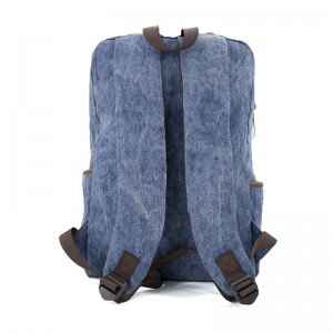 19SC-7910D China lider din fabrică durabilă nebunie piele de călire sac de călătorie rucsac pânză