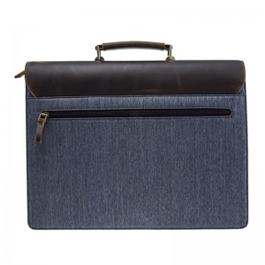 17SG-6552D Geantă executivă din piele de vacă vintage, geantă de umăr cu conferință de afaceri din piele autentică