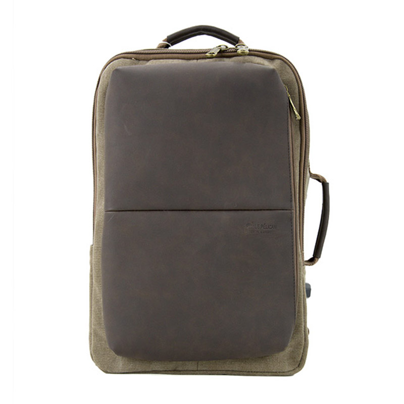 19SA-7920D PU de înaltă calitate, cu rucsac pentru laptop pânză cu două moduri laptop rucsac
