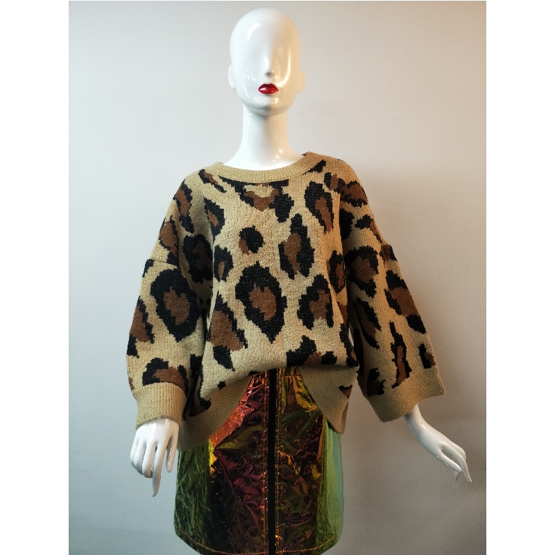 JUMPER RLWS0008F cu cuțite largi tiparite LADIES