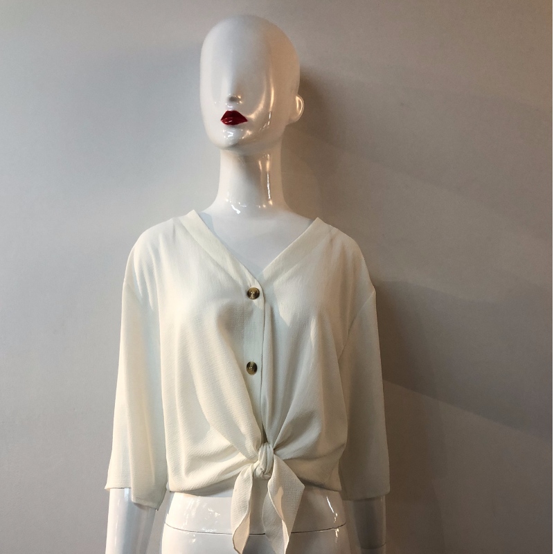 BLOUSE FRONTĂ ÎNTÂRZIATĂ ALBĂ JLWB0004