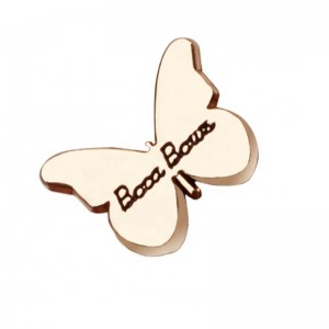 Modă buton fluture design îmbrăcăminte metalic aur buton coadă pentru tuck pieptene 13