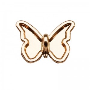 Modă buton fluture design îmbrăcăminte metalic aur buton coadă pentru tuck pieptene 13