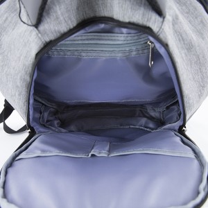 18SA-7475D Rucsac de computer gri închis Ziua de zi pachet de carte pentru colegiu rucsac laptop pentru afaceri