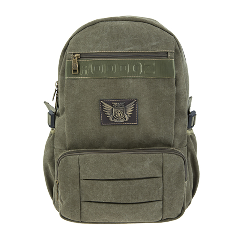 18SC-6805D Rucsac de călătorie de stil verde Preppy cu design pentru armată multifuncțional Rucsac pentru sac de pânză pentru studenți