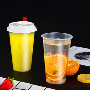 Grade de alimentare 16oz personalizate din plastic PET blister Cupa pentru suc