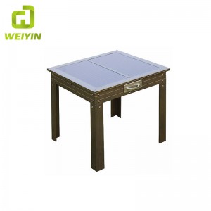 Masă de fier încărcată inteligentă cu telefon inteligent pentru alimentare pentru exterior