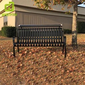 Baterie metalică pentru încărcător de telefon mobil cu energie solară pentru parc în aer liber