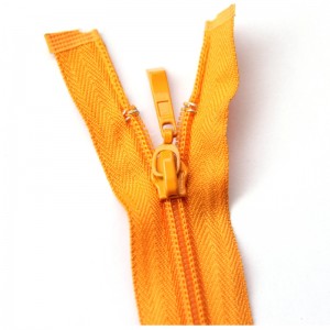 Palton de bumbac capăt deschis 70 cm 5 # fermoar nylon 5