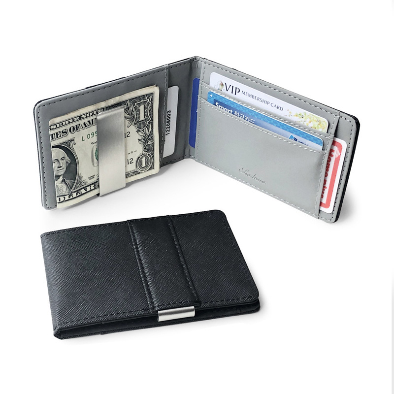HD0827 - Pachet de cărți de credit pentru bărbați personalizabile cu ridicata cu agrafă