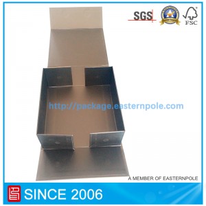 Magnet negru de lux caseta de hârtie pliabilă