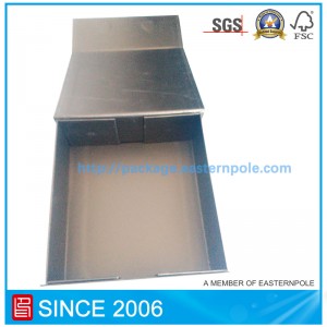 Magnet negru de lux caseta de hârtie pliabilă