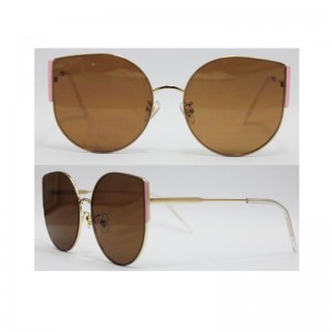 Comerț cu ridicata personalizat Logo Ochelari de soare pentru femei Femei Big Cat Eyes Frame