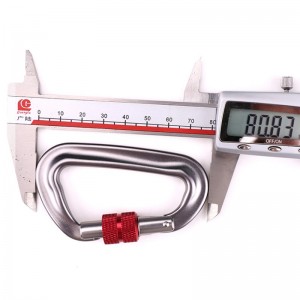 Cârlig în aer liber lagăr de blocare principală carabinier multifuncțional cataramă cataramă în aer liber echipament de prindere rapidă gaură de siguranță de blocare d-șurub blocare principală aviație aliaj de aluminiu