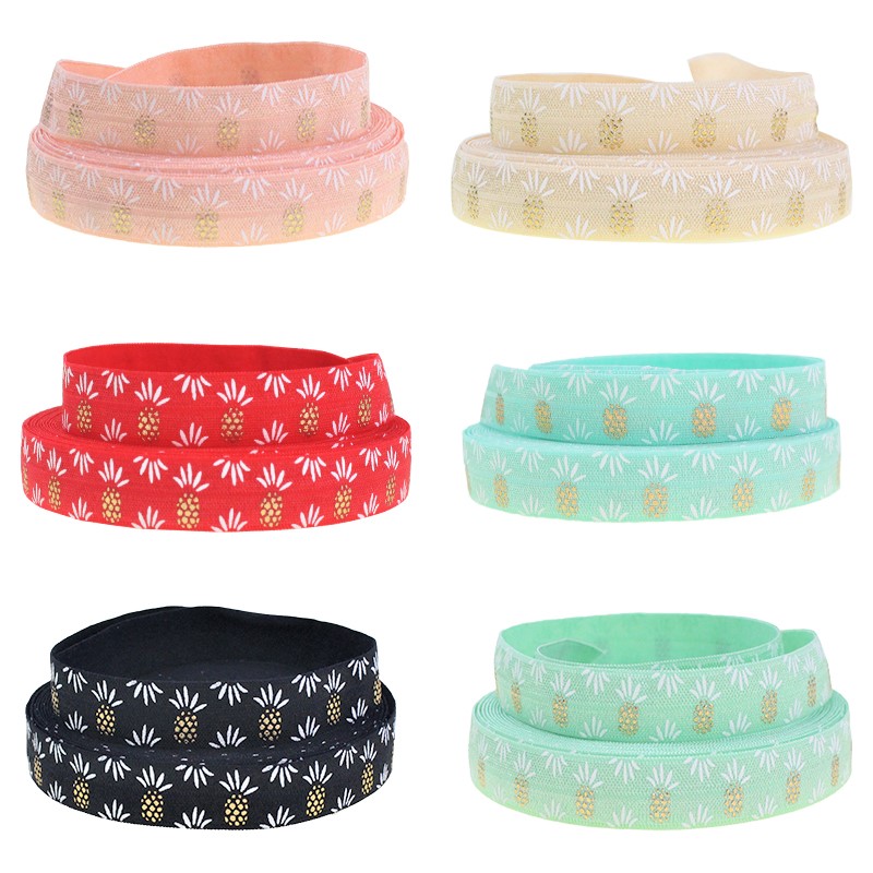 12 # personalizate de înaltă calitate 5/8 Fold Over Elastic