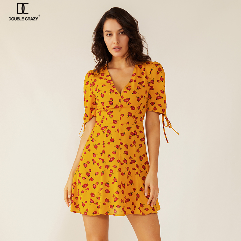 Fata profesionala Oem Femeile vara casual Swing Floral imprimare rochie
