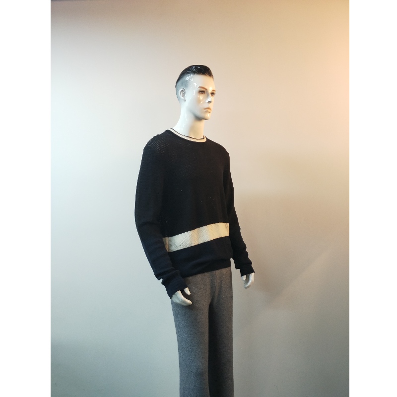 WHITE STRIPE SWEATSR RLMS0020F