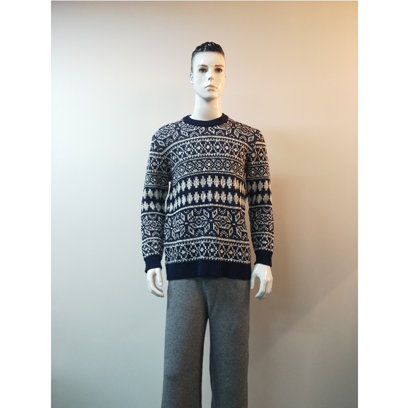 Pulover NAVY PLAID RLMS0030F