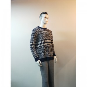 Pulover NAVY PLAID RLMS0030F